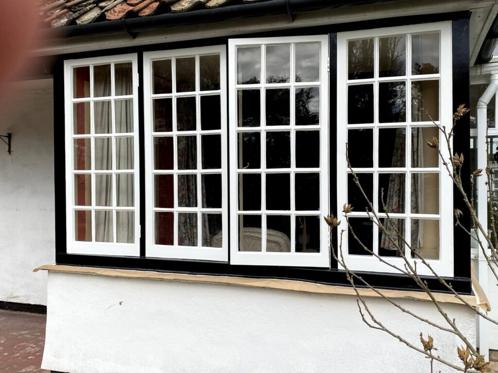 restored bay casement window