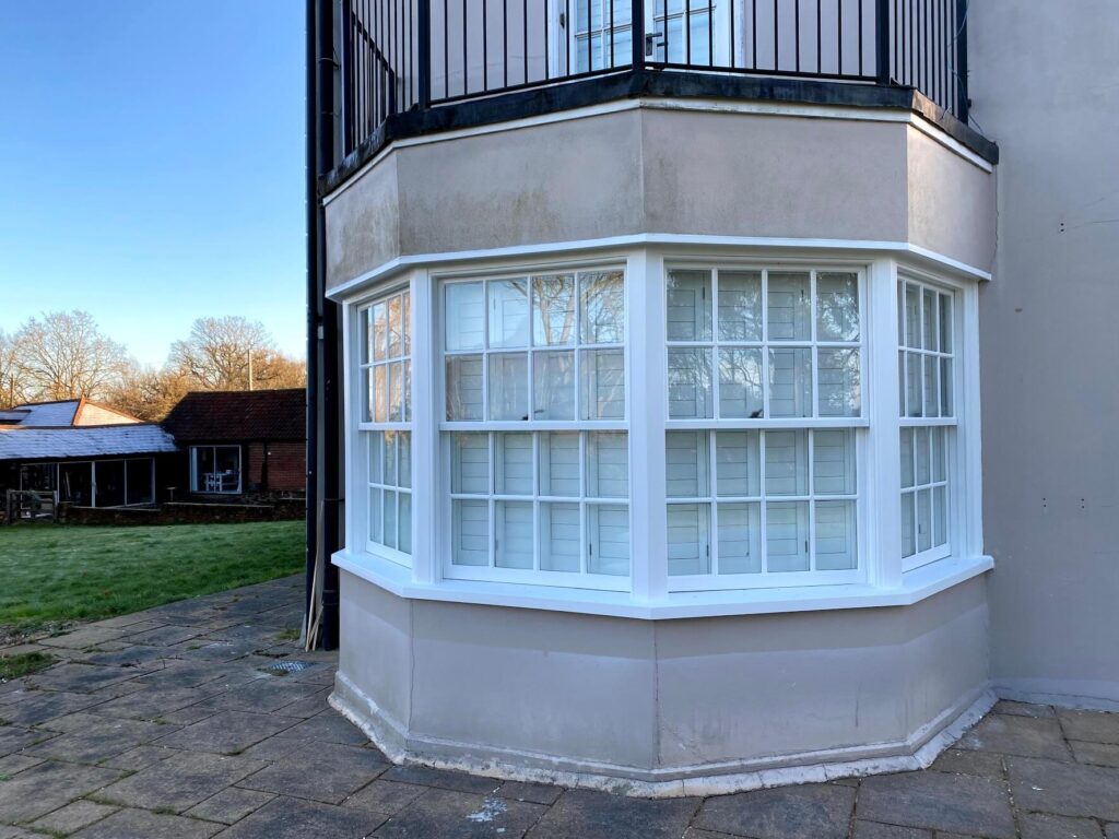 restored sash bay window
