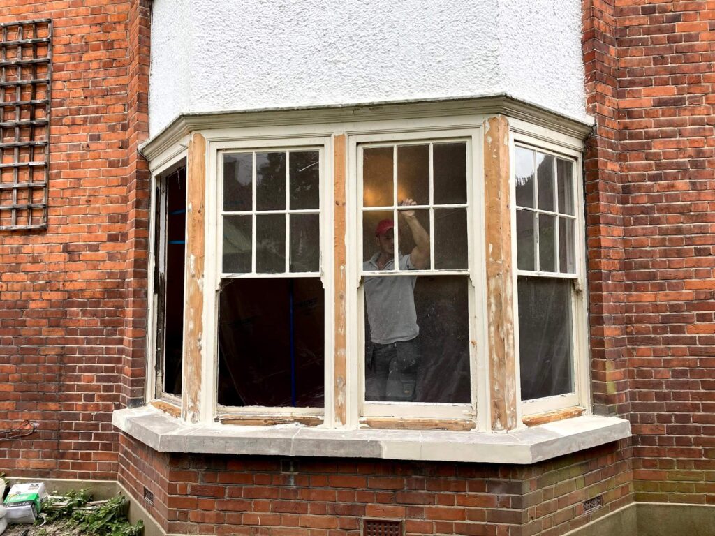 how to install double glazing into the original window