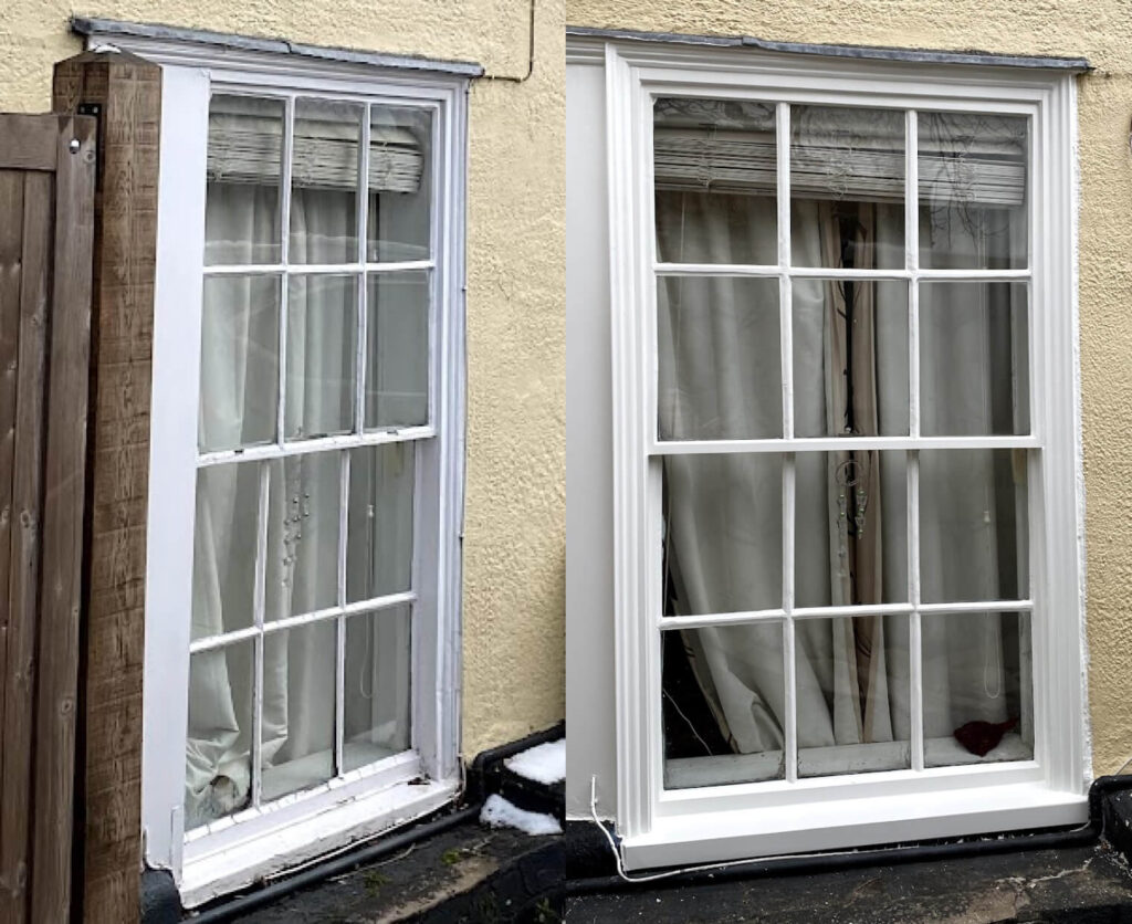 Sash windows restoration Cambridgeshire