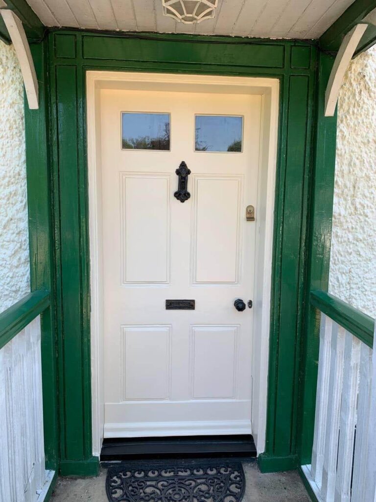 painting renovated front door