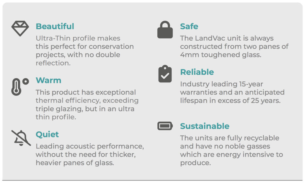 landvac glass energy efficency
