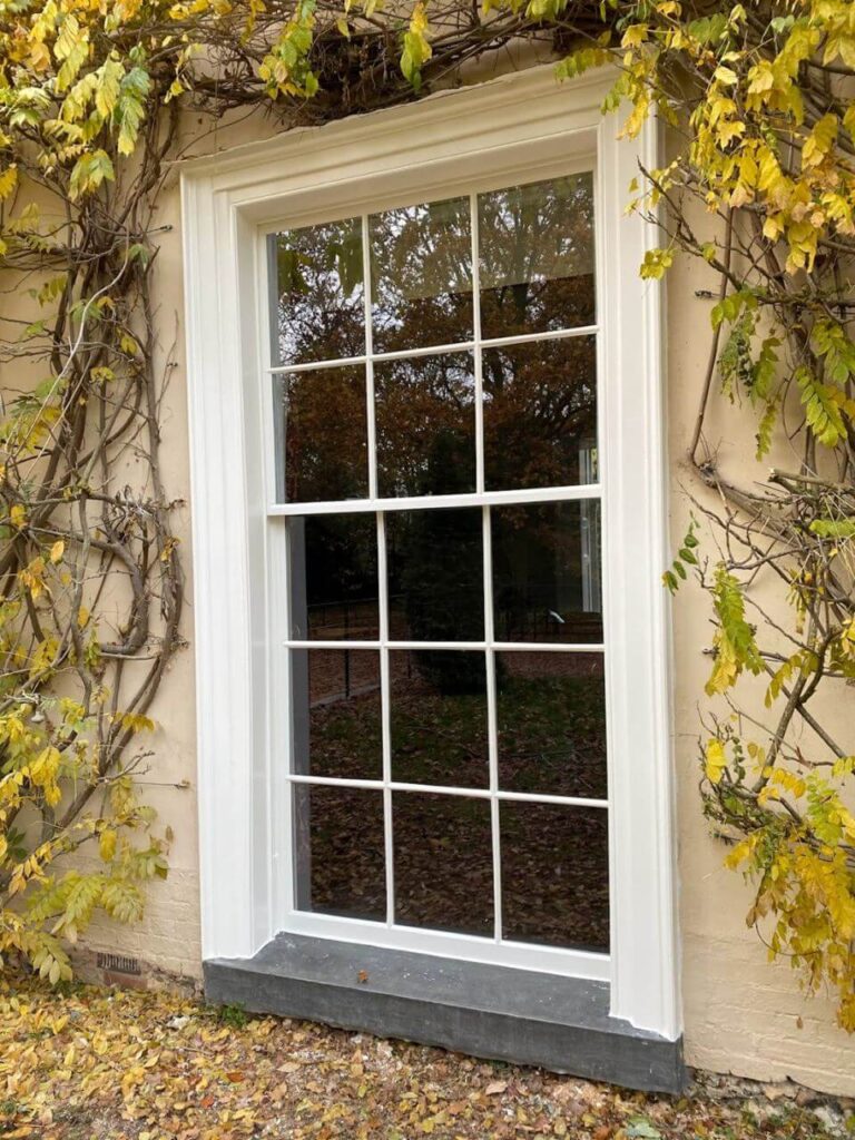 Vacuum sash window secondary glazing