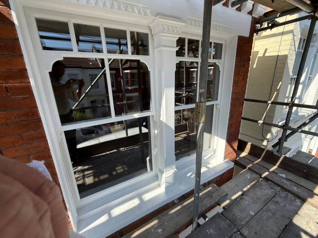 Edwardian sash windows reglazing